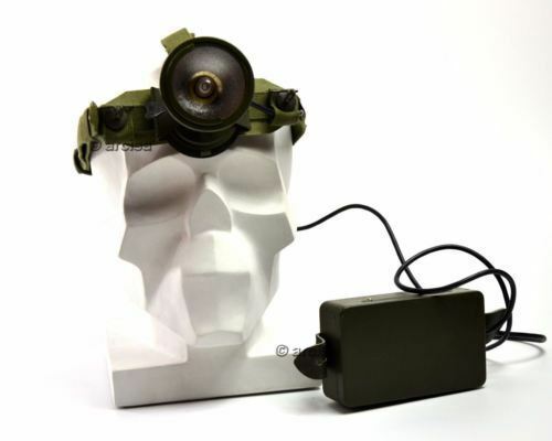 Vintage Swedish Sweden Military Army Head Lamp Head Torch ficklampa