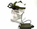 Vintage Swedish Sweden Military Army Head Lamp Head Torch ficklampa