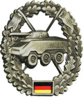 Äkta tyska armébasker Badge Cockade Tank Reconnaissance Troops Armored Force