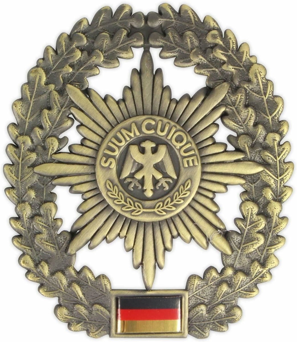 Äkta tyska armébasker Insignia Badge Cockade Military Police FeldJagageTruppe