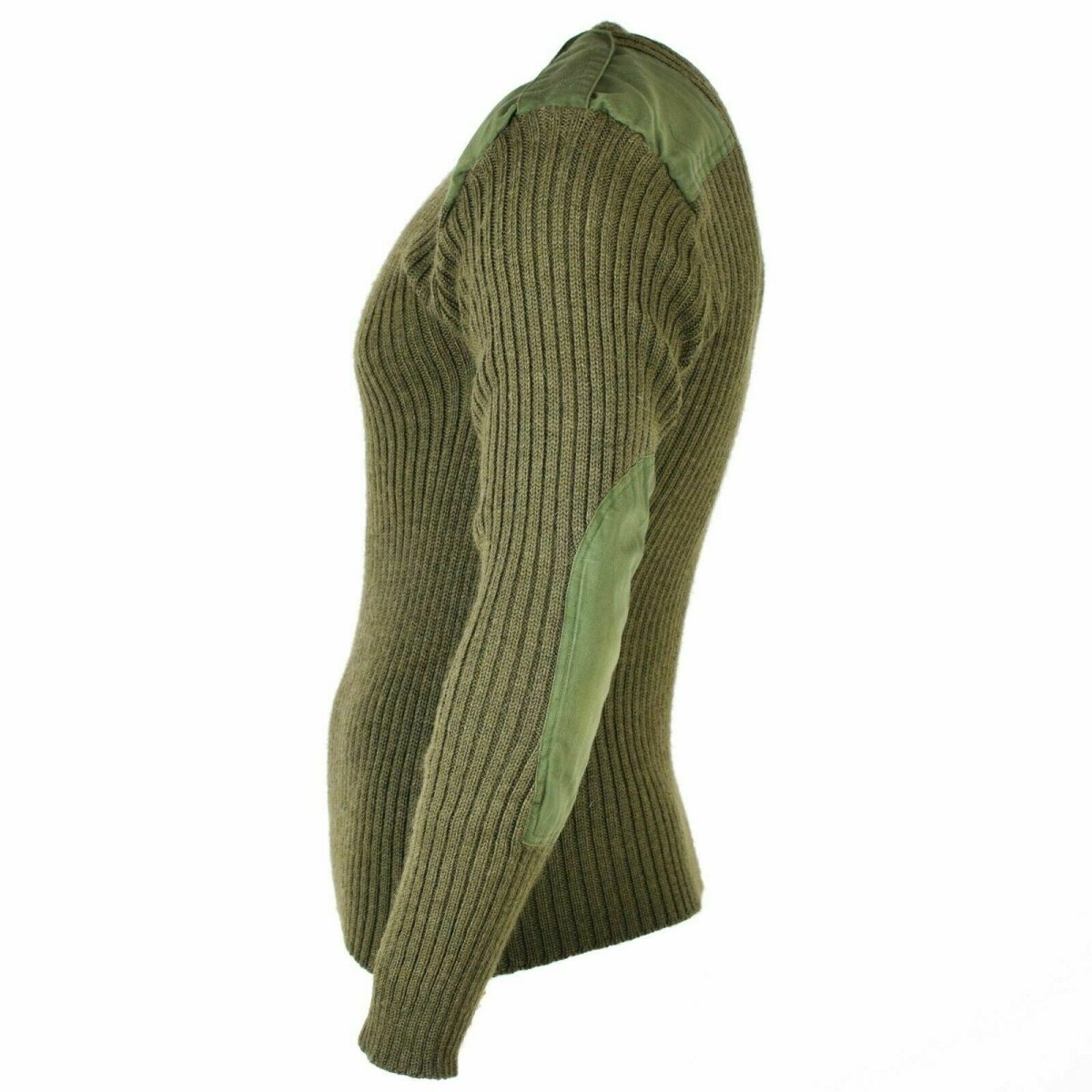 Original British Army Pullover Commando Green Olive Sweater Wool Men Jumper