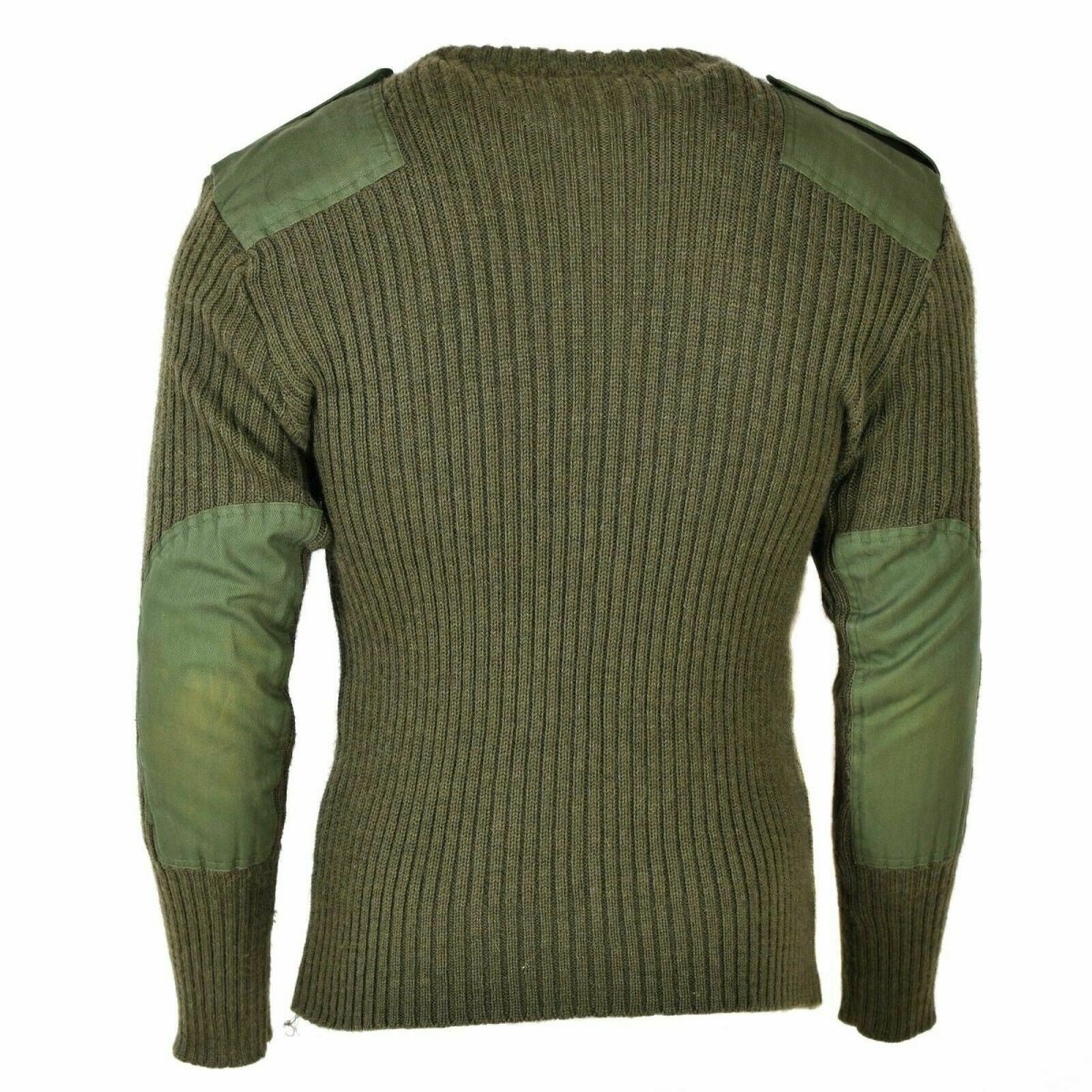 Original British Army Pullover Commando Green Olive Sweater Wool Men Jumper